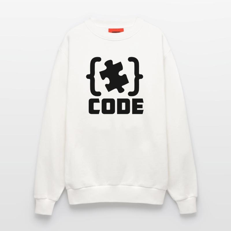 programmeur Code résolution de pièces de puzzle Sweat bio décontracté fabriqué en UE