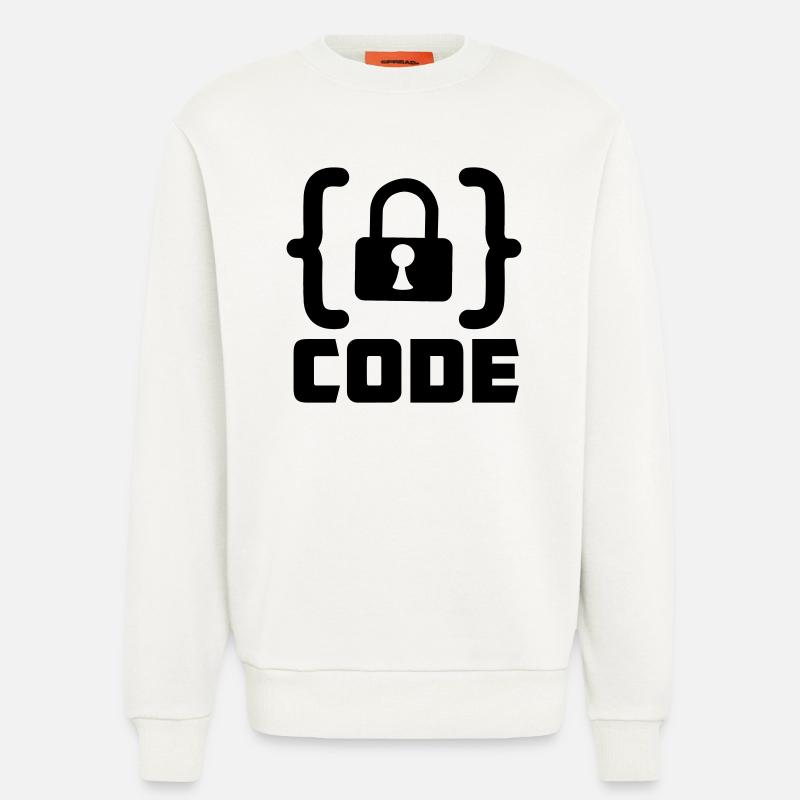 Code avec programmateur de verrouillage - Sweat bio décontracté fabriqué en UE - OFF WHITE