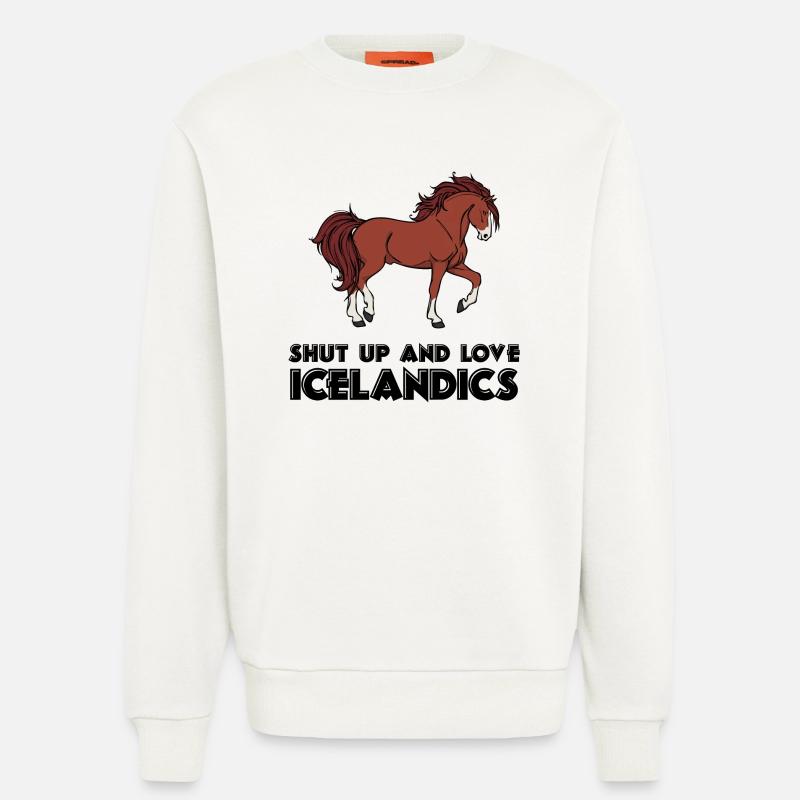 Cool Islandpferde Statement Pferdeliebe Isländer - Sweatshirt - made by SPREAD  - OFF WHITE