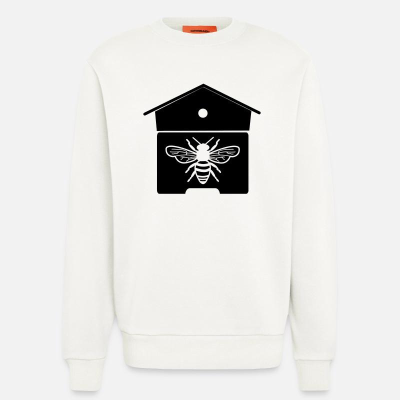 Bienenhaus oder Bienennest - Sweatshirt - made by SPREAD  - OFF WHITE
