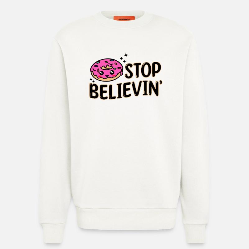 Sweets Snacking Statement Delicious Donut - Sweatshirt - made by SPREAD - OFF WHITE