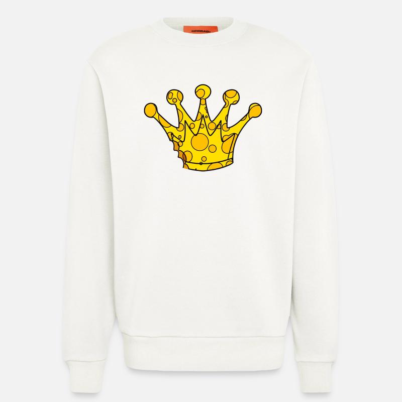 Krone Symbol Käse - Sweatshirt - made by SPREAD - OFF WHITE