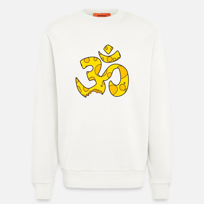 Käse OM Zeichen - Sweatshirt - made by SPREAD  - OFF WHITE