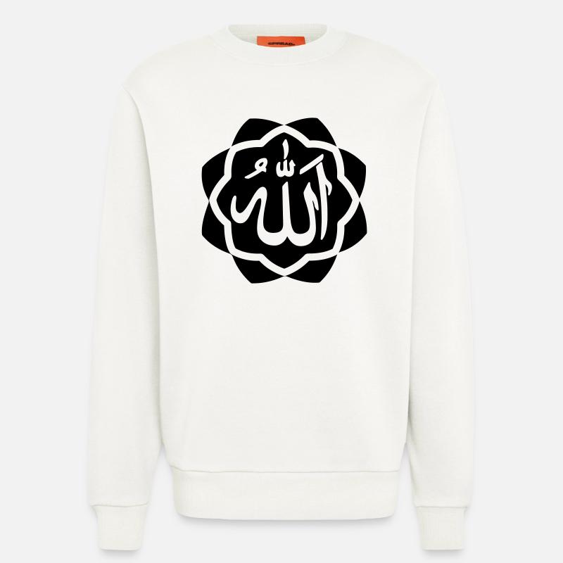 Allah Gott Logo im Rahmen - Sweatshirt - made by SPREAD  - OFF WHITE
