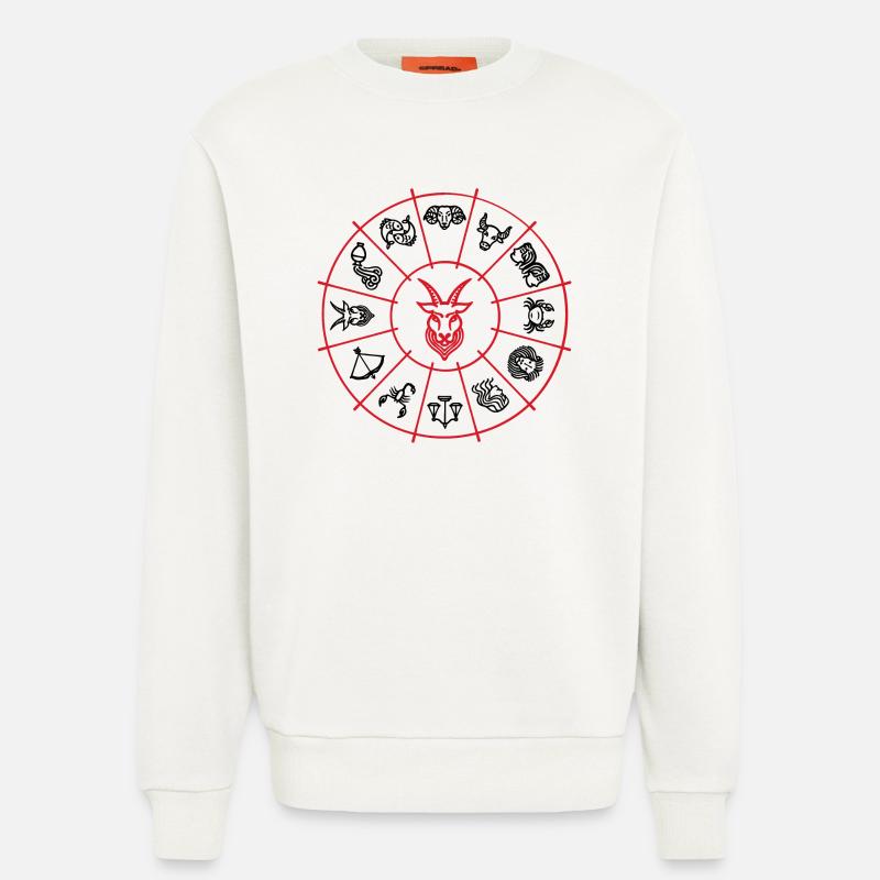 Konstellation Steinbock Tierkreiszeichen Himmel - Sweatshirt - made by SPREAD  - OFF WHITE