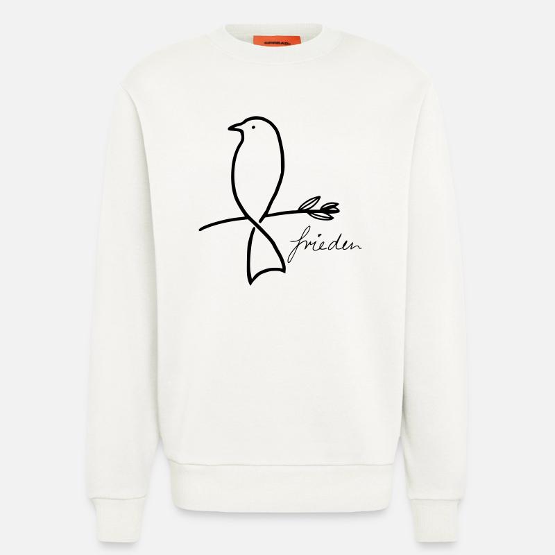 Peace - Sweatshirt - made by SPREAD  - OFF WHITE