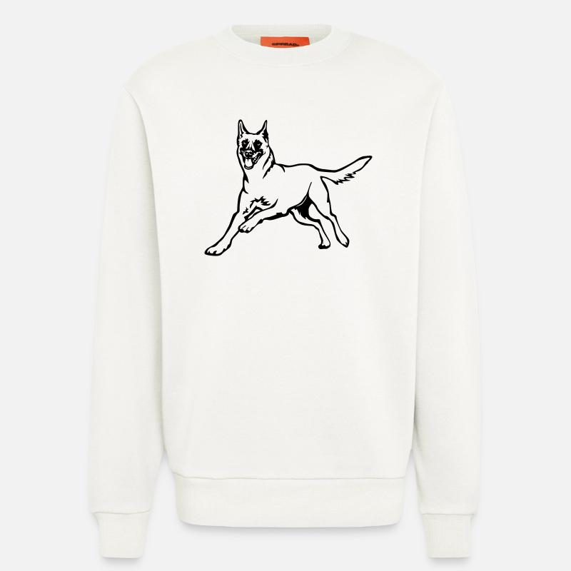 Malinois - Sweatshirt - made by SPREAD  - OFF WHITE