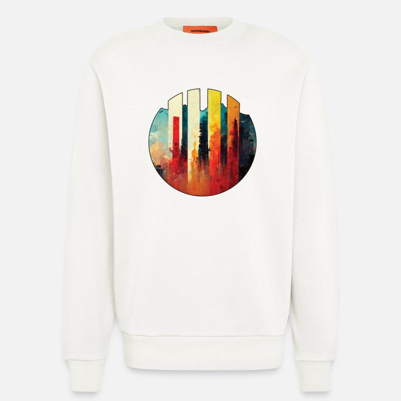 Metropole - Sweatshirt - made by SPREAD - OFF WHITE