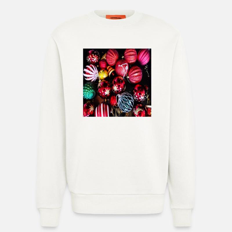Christbaumkugeln - Weihnachtsdeko - Sweatshirt - made by SPREAD  - OFF WHITE