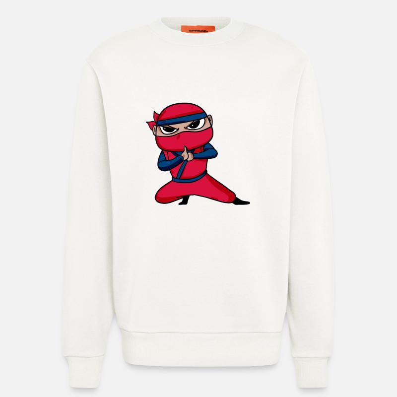 Ninja Red - Sweatshirt - made by SPREAD  - OFF WHITE