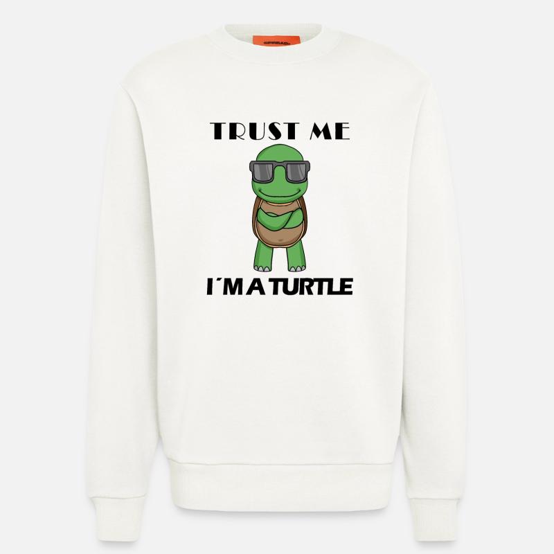 cool turtle - Sweatshirt - made by SPREAD - OFF WHITE