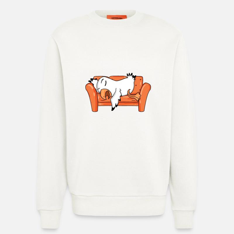 Möwe Müde Schlafen Schlaf - Sweatshirt - made by SPREAD  - OFF WHITE