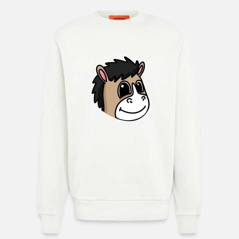 Pferdkopf Pferd Pferde - Sweatshirt - made by SPREAD  - OFF WHITE
