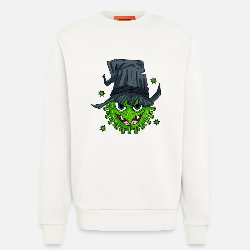 Witch Virus - Sweatshirt - made by SPREAD - OFF WHITE