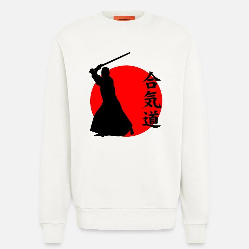Aikido - Sweatshirt - made by SPREAD  - OFF WHITE
