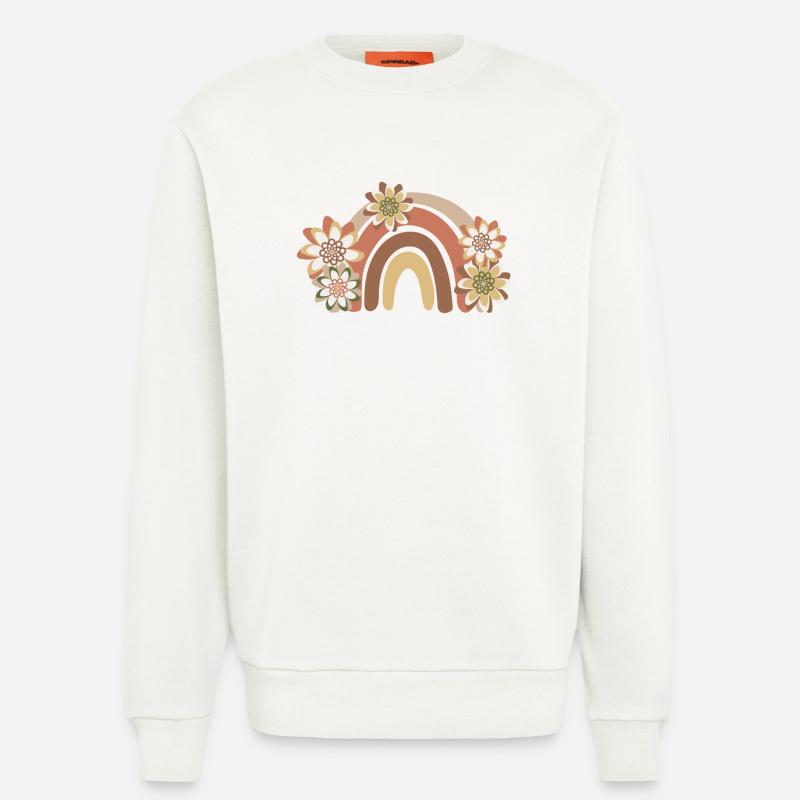 Regenbogen Boho, Bohême - Sweatshirt - made by SPREAD  - OFF WHITE