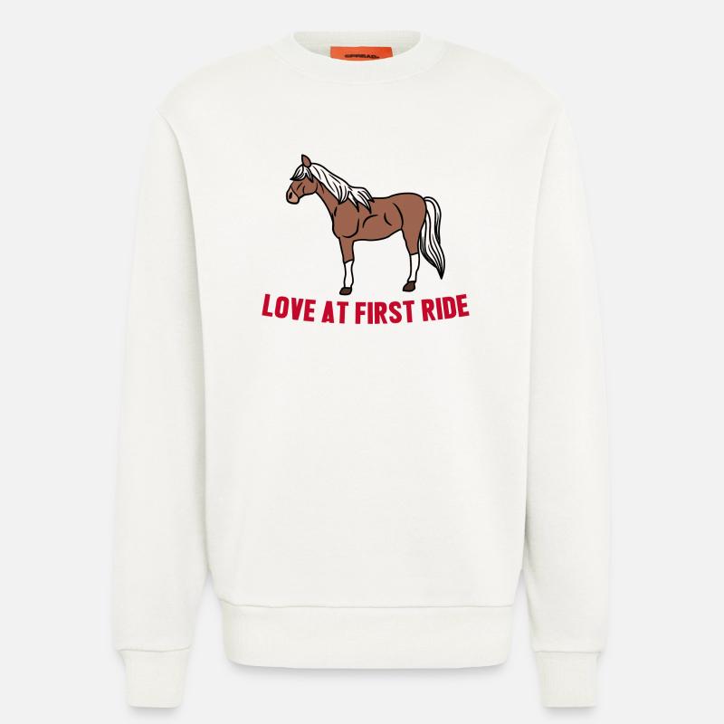 Cool Pferde Statement Islandpferde Pferdeliebe - Sweatshirt - made by SPREAD  - OFF WHITE