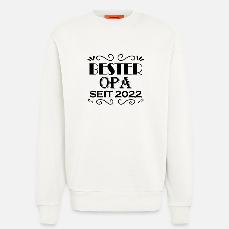 Bester Opa seit 2022 - Sweatshirt - made by SPREAD  - OFF WHITE