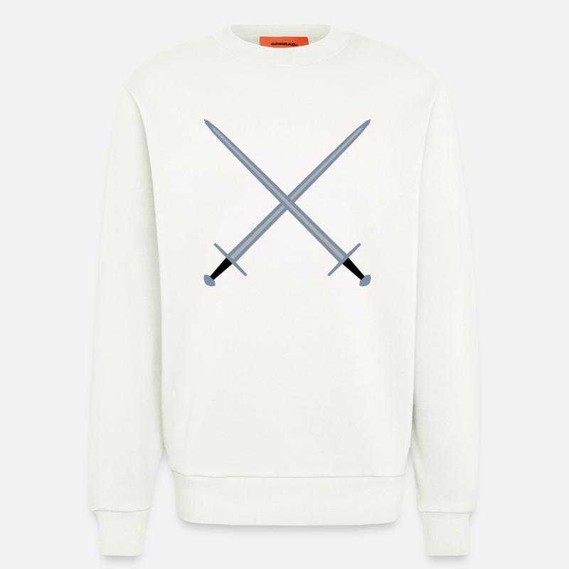 Gekreuzte Schwerter. - Sweatshirt - made by SPREAD  - OFF WHITE