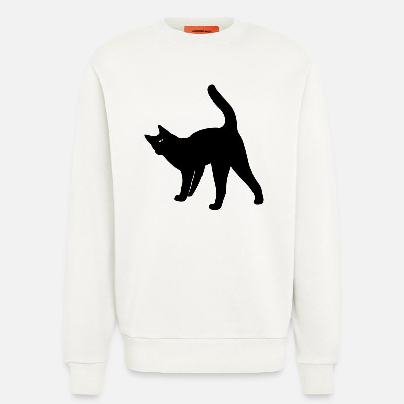 Katze Katze - Sweatshirt - made by SPREAD  - OFF WHITE