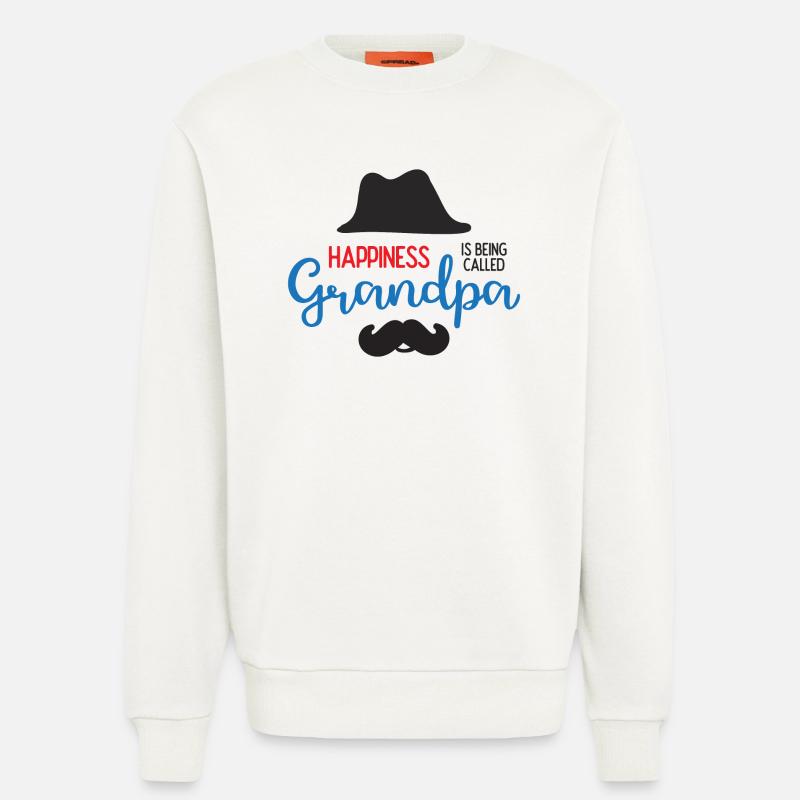 Happines wird Opa genannt - Sweatshirt - made by SPREAD  - OFF WHITE