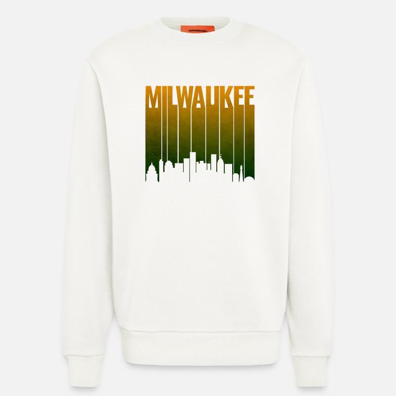 Milwaukee Skyline Gradient Silhouette - Sweatshirt - made by SPREAD  - OFF WHITE