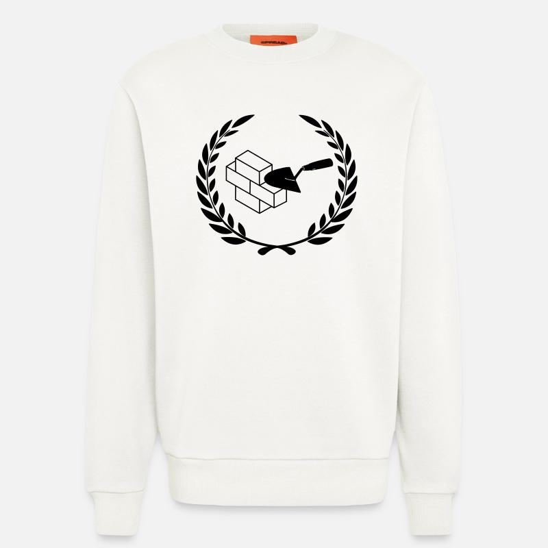 Masonry tools for masonry - Sweatshirt - made by SPREAD  - OFF WHITE