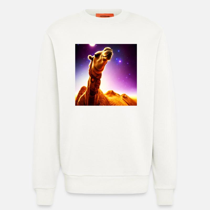 Dromedar Kamel - Wüstenschiff - Sweatshirt - made by SPREAD  - OFF WHITE