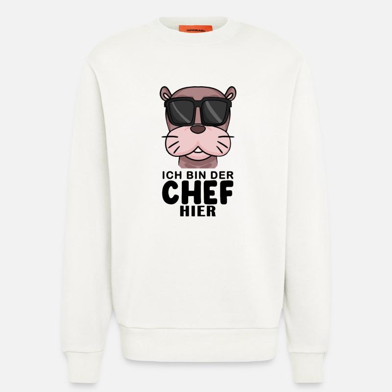 Cool Robbe Chef Spruch - Sweatshirt - made by SPREAD - OFF WHITE