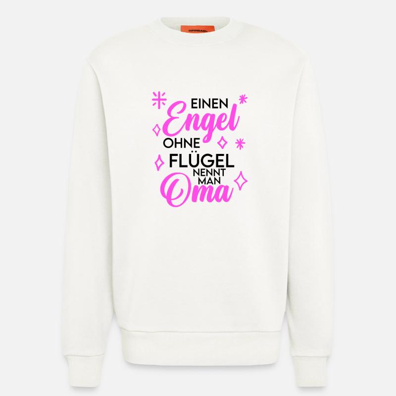 Oma Engel Spruch Geschenk - Sweatshirt - made by SPREAD  - OFF WHITE