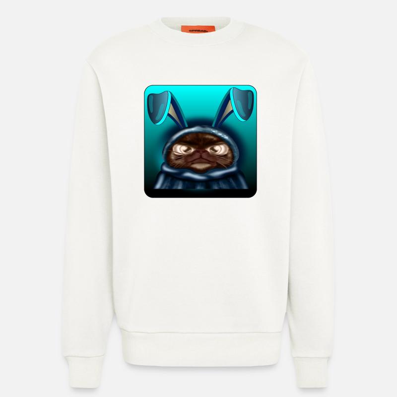 Cats Easter - Sweatshirt - made by SPREAD  - OFF WHITE