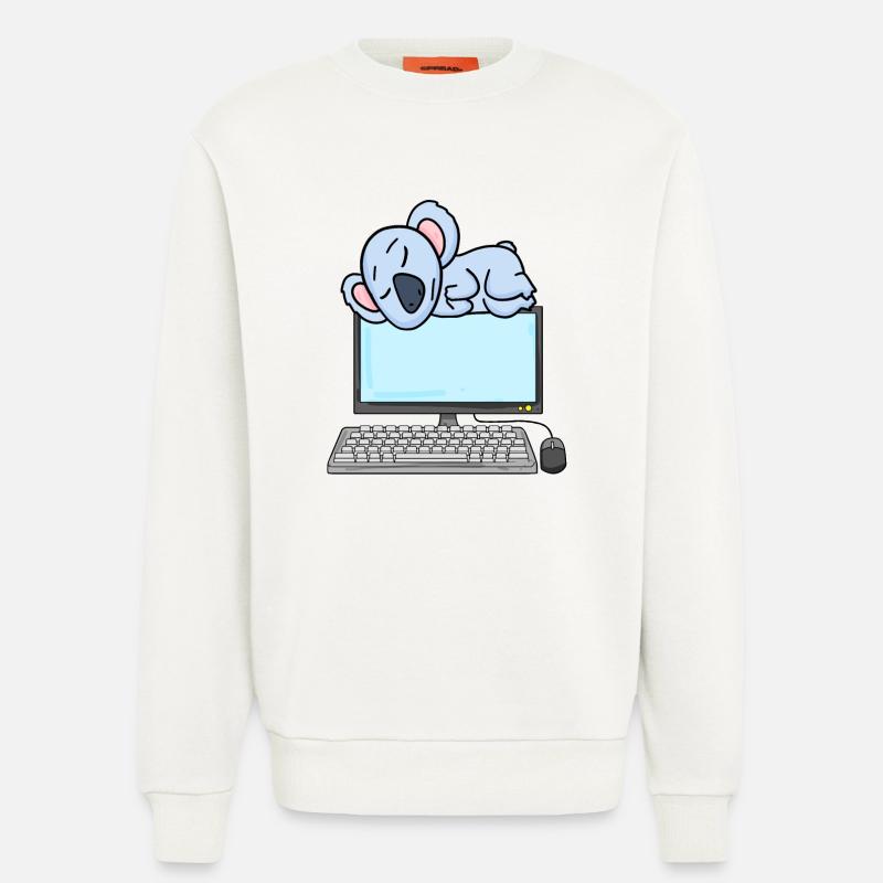 Koala Computer Nerd Programmer Gift - Sweatshirt - made by SPREAD  - OFF WHITE