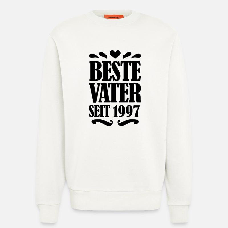 Bester Vater seit 1997 - Sweatshirt - made by SPREAD  - OFF WHITE