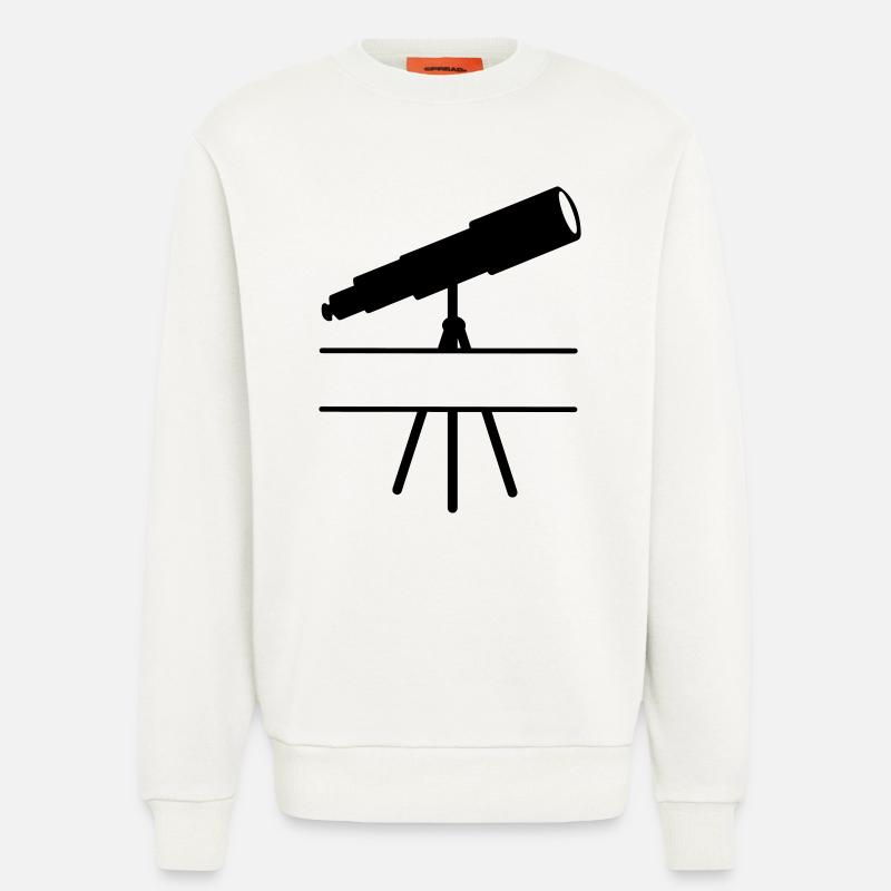 Teleskop-Schattenbild mit Leerzeichen oder Balken - Sweatshirt - made by SPREAD  - OFF WHITE