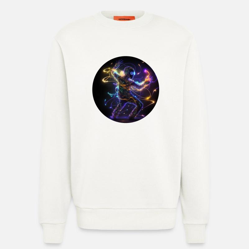 Dance Halluzination Techno - Sweatshirt - made by SPREAD  - OFF WHITE