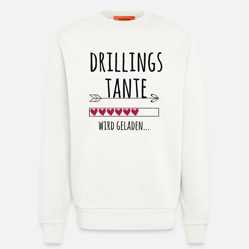 werdende Drillingstante Schwangerschaft Drillinge - Sweatshirt - made by SPREAD  - OFF WHITE