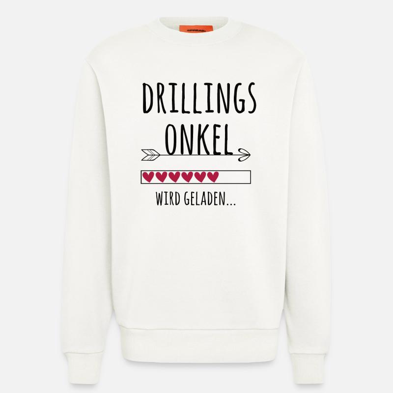 werdender Drillingsonkel Schwangerschaft Drillinge - Sweatshirt - made by SPREAD - OFF WHITE