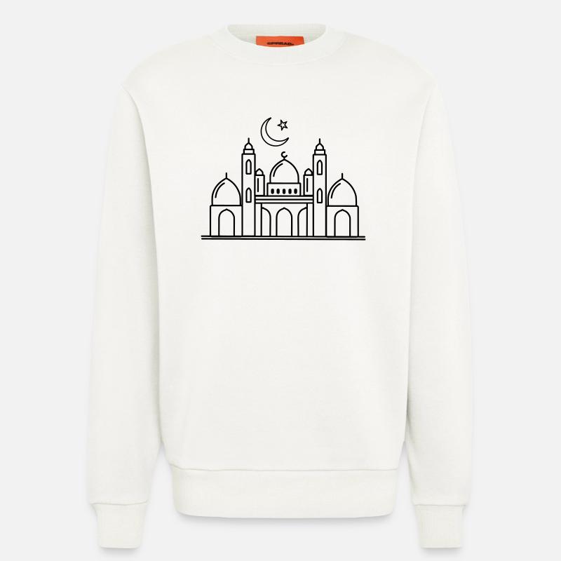 Moschee religiöse Kultstätte transparent - Sweatshirt - made by SPREAD  - OFF WHITE