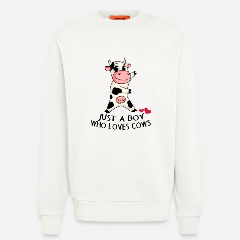 Kuh Liebe Junge Sohn Geschenk - Sweatshirt - made by SPREAD  - OFF WHITE