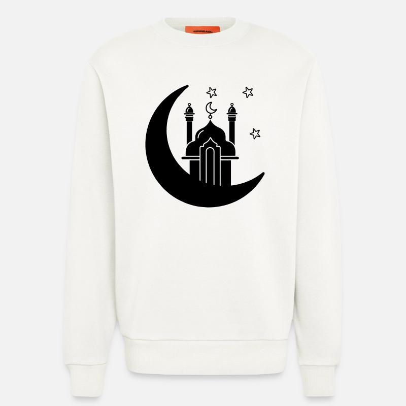 Moschee religiöse Kultstätte im Mond - Sweatshirt - made by SPREAD - OFF WHITE