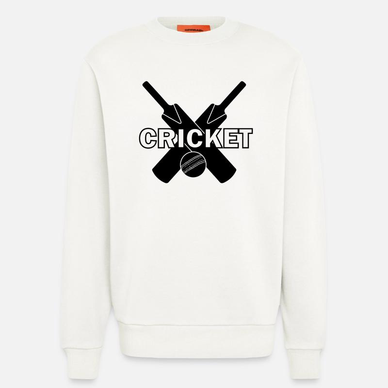 Cricket-Logo mit Text CRICKET - Sweatshirt - made by SPREAD  - OFF WHITE