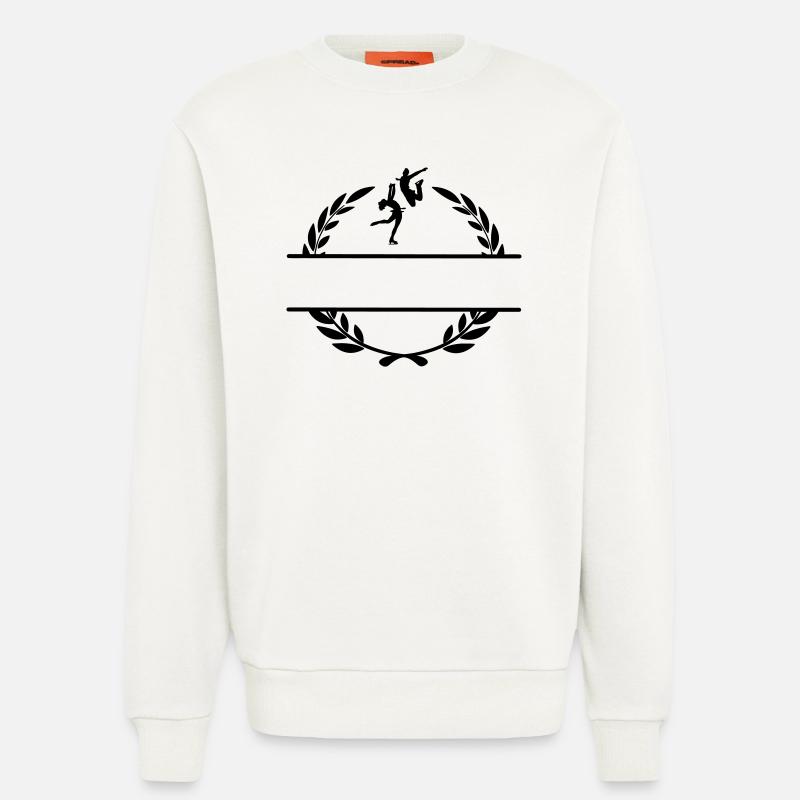 Eistanz oder Eiskunstlauf im Lorbeerkranz - Sweatshirt - made by SPREAD  - OFF WHITE