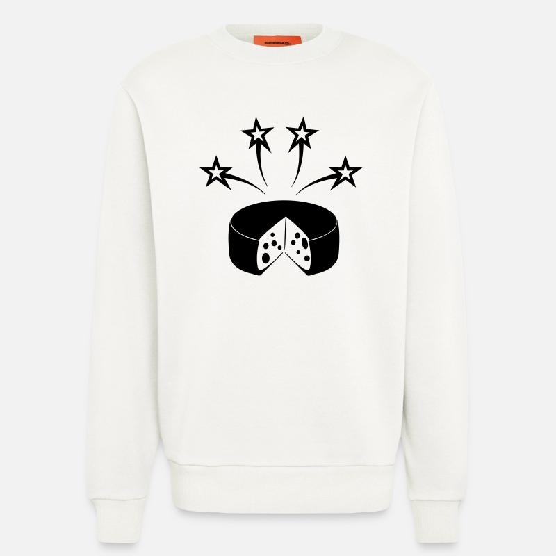 Käse mit vier Sternen - Sweatshirt - made by SPREAD  - OFF WHITE