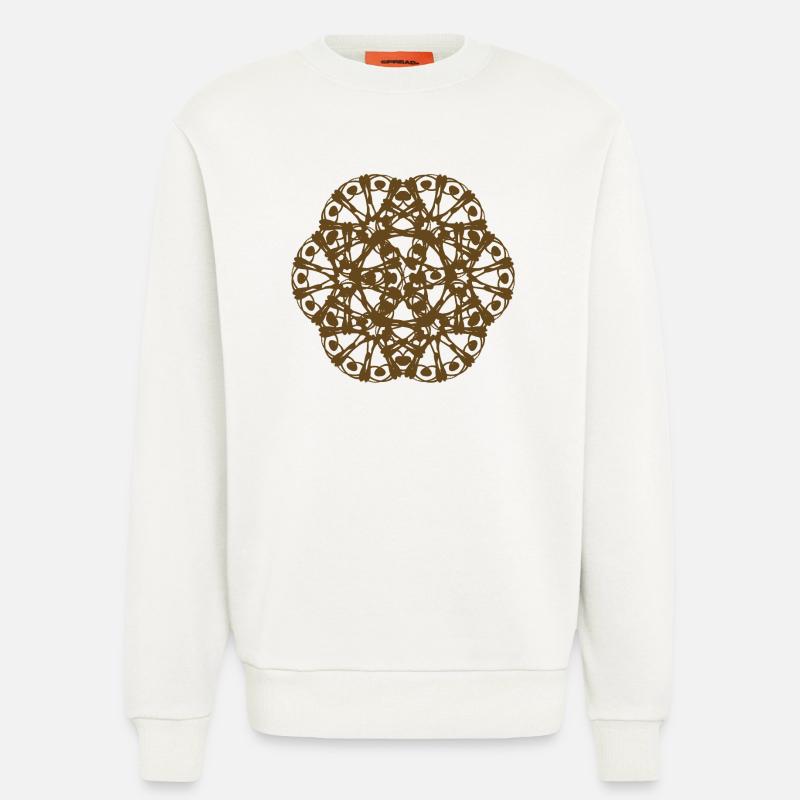 Random pattern RAD rotated - Sweatshirt - made by SPREAD  - OFF WHITE