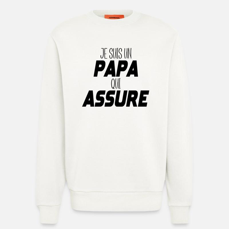 Ich bin ein Vater, der versichert - Sweatshirt - made by SPREAD  - OFF WHITE