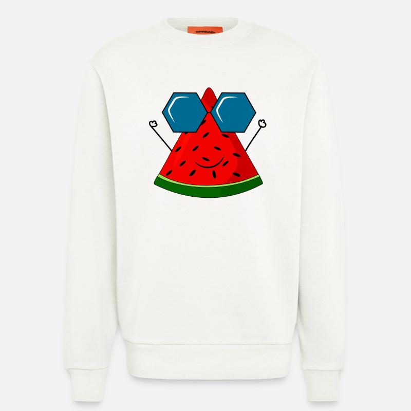 Sommer, Wassermelone, Sonne - Sweatshirt - made by SPREAD  - OFF WHITE