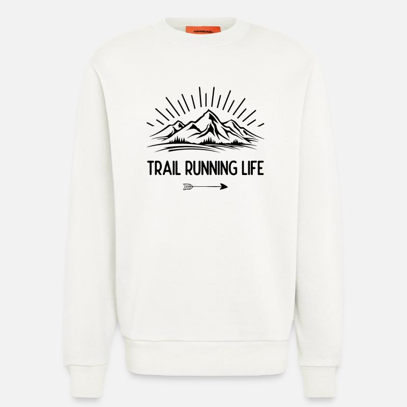 Trailrunning-Leben - Sweatshirt - made by SPREAD  - OFF WHITE