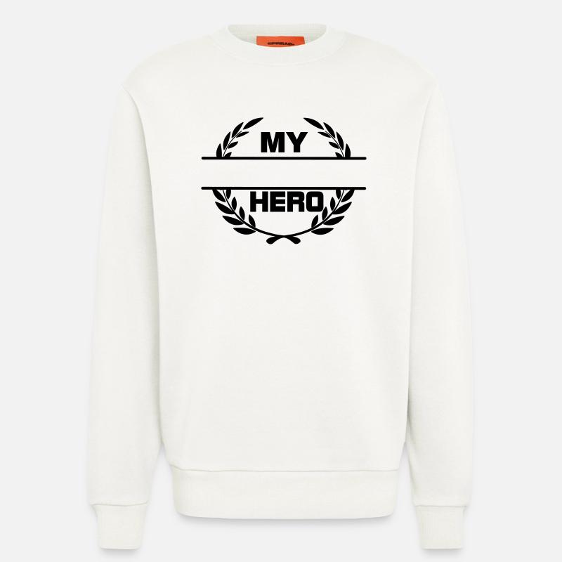 Mein Held - Sweatshirt - made by SPREAD  - OFF WHITE
