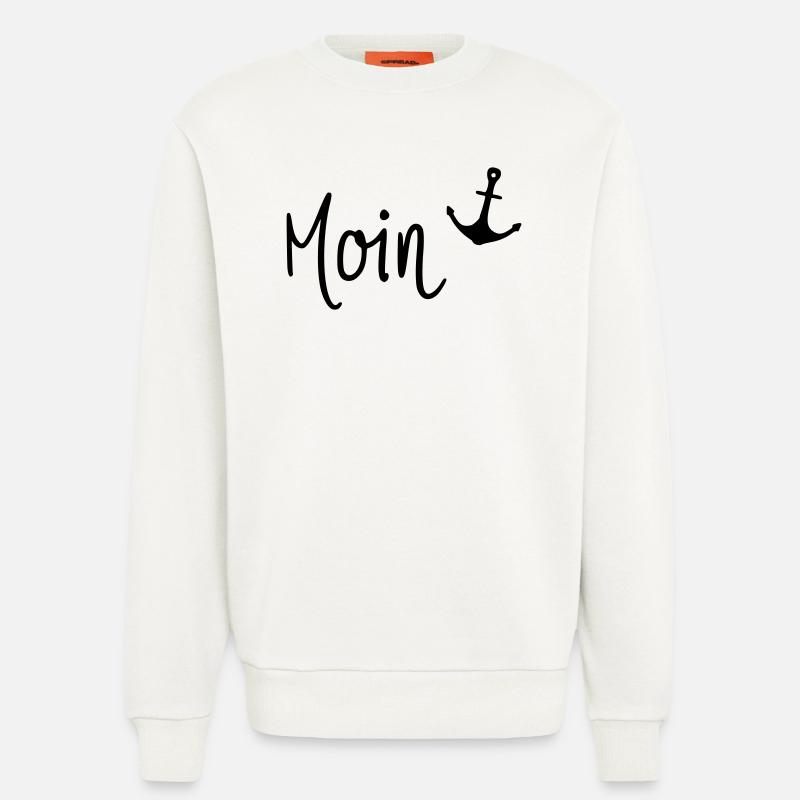 Moin mit Anker - Sweatshirt - made by SPREAD  - OFF WHITE