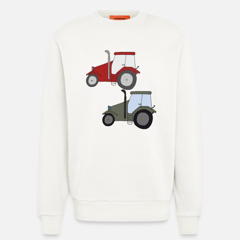 traktor treffen - Sweatshirt - made by SPREAD  - OFF WHITE
